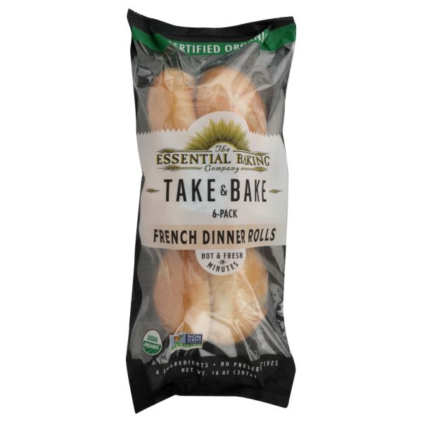 THE ESSENTIAL BAKING COMPANY: Take and Bake French Dinner Rolls Pack of 6, 14 oz
