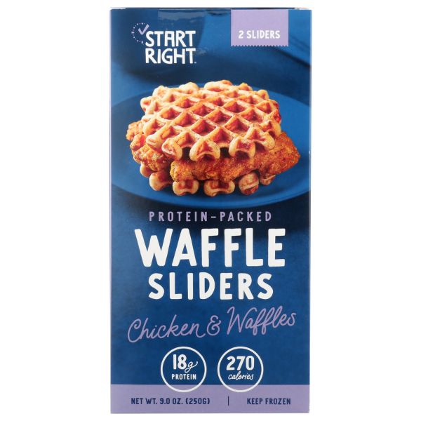 START RIGHT: Waffle Sliders Chicken And Waffles, 9 oz