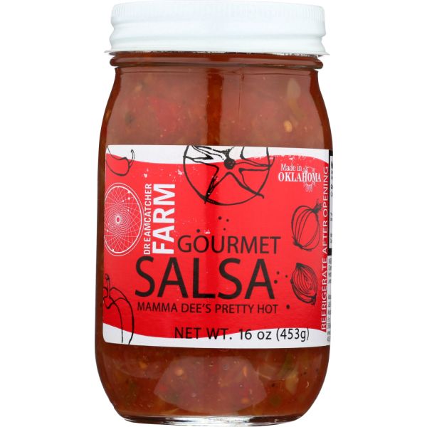 MAMMA DEES SALSA: Pretty Hot Salsa, 16 oz