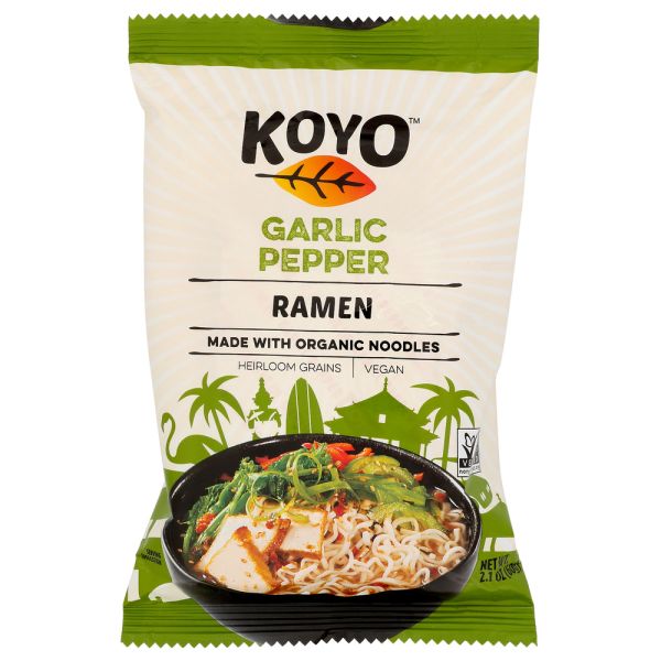 KOYO: Soup Ramen Garlic Pepper, 2 oz