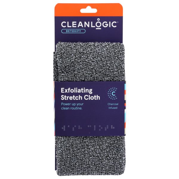 CLEANLOGIC: Detoxify Exfoliating Stretch Cloths, 1 EA