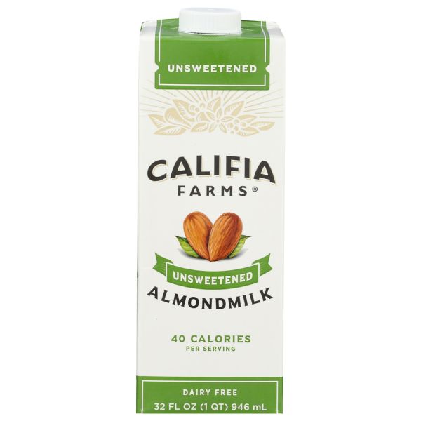 CALIFIA: Almondmilk Unsweetened, 32 fo