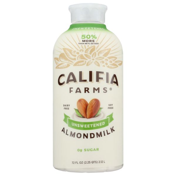 CALIFIA: Unsweetened Almondmilk, 72 fo