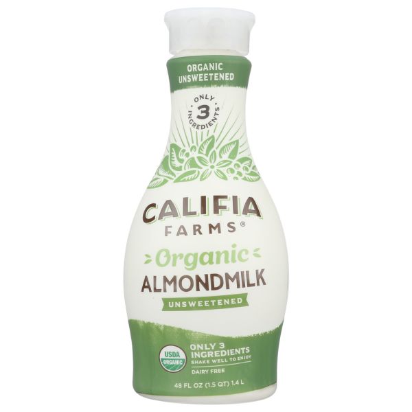 CALAFIA: Organic Almond Milk Unsweetened, 48 fo