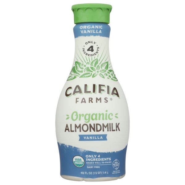 CALIFIA: Organic Almondmilk Unsweetened Vanilla, 48 fo