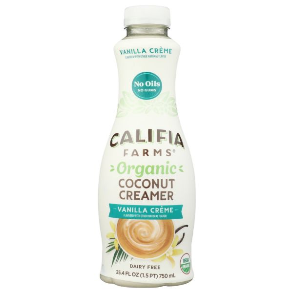 CALIFIA: Organic Vanilla Creme Coconut Creamer, 25.4 fo