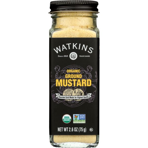 WATKINS: Organic Ground Yellow Mustard, 2.6 oz