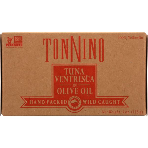 TONNINO: Tuna Ventresca In Olive Oil FA, 4.05 oz