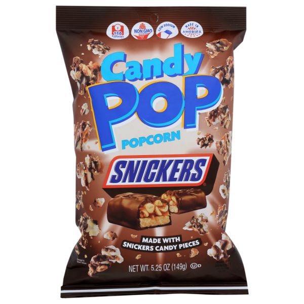 CANDY POP POPCORN: Snickers Candy Pop Popcorn , 5.25 oz