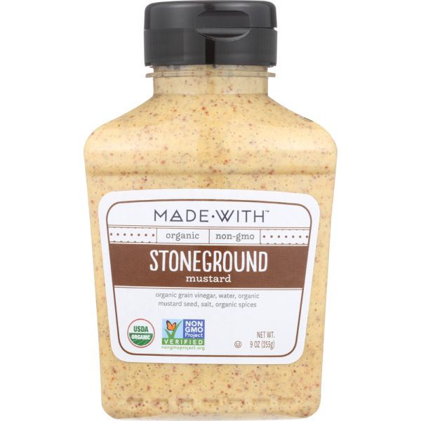 MADE WITH: Organic Stoneground Mustard, 9 oz