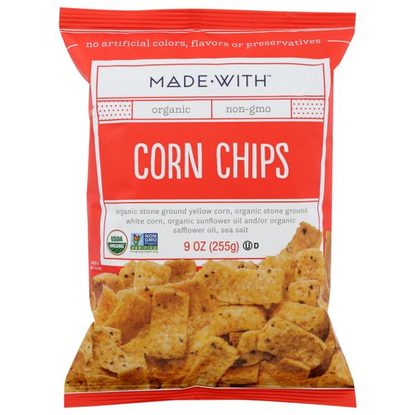MADE WITH: Organic Corn Chips, 9 oz