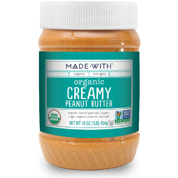 MADE WITH: Peanut Butter Creamy Org, 16 oz