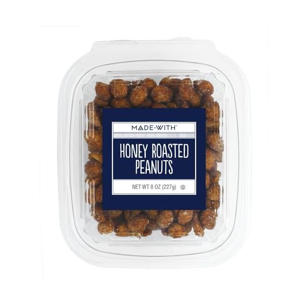 MADE WITH: Honey Roasted Peanuts Tub, 8 oz