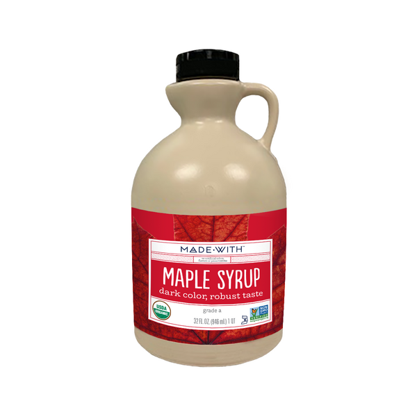 MADE WITH: Organic Maple Syrup Grade A Dark, 32 oz