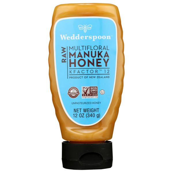 WEDDERSPOON: Raw Multifloral Manuka Honey, 12 oz