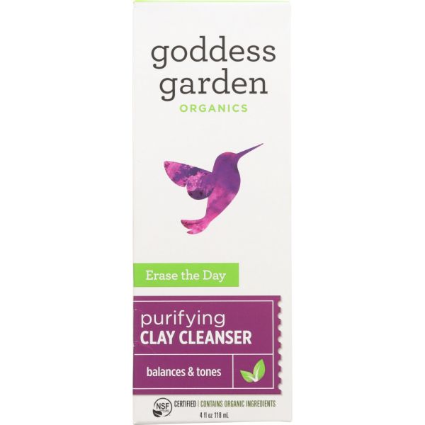 GODDESS GARDEN: Erase the Day Purifying Clay Cleanser, 4 oz
