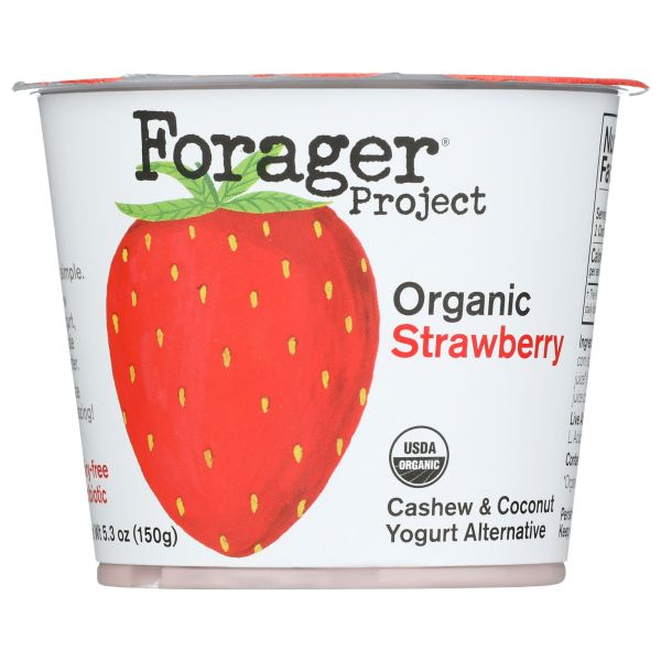 FORAGER: Organic Strawberry Cashew & Coconut Yogurt, 5.3 oz