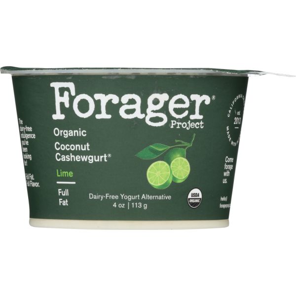 FORAGER: Organic Coconut Cashewgurt Lime, 4 oz