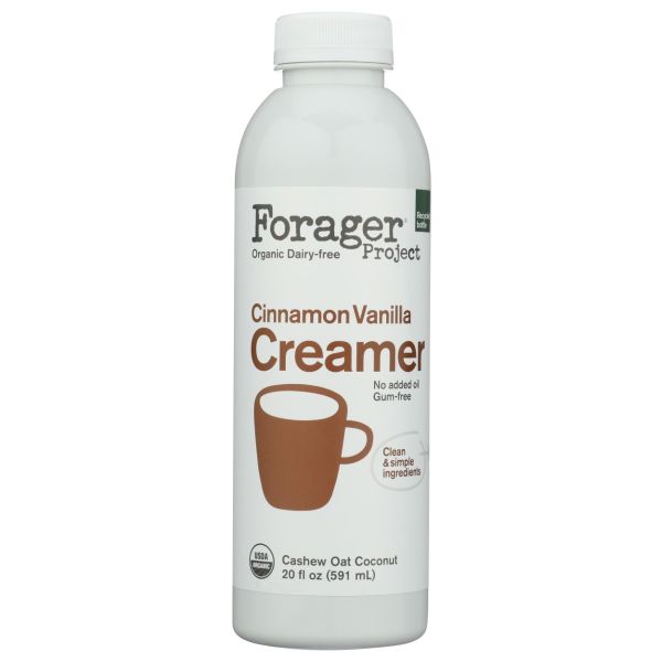 FORAGER PROJECT: Organic Dairy-free Cinnamon Vanilla Creamer, 20 fo