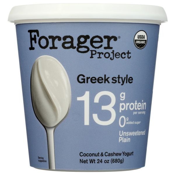 FORAGER PROJECT: Unsweetened Plain Greek Style Yogurt, 24 oz