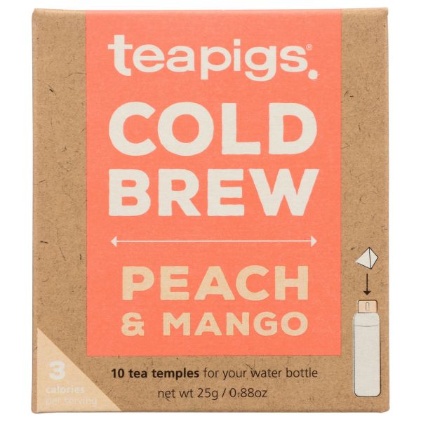 TEAPIGS: Tea Cold Brw Peach Mango, 10 BX