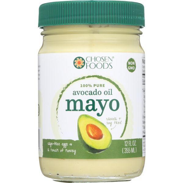 CHOSEN FOODS: 100% Pure Avocado Oil Mayo, 12 oz