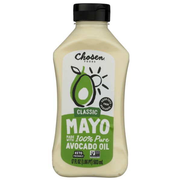 CHOSEN FOODS: Classic Avocado Oil Mayo Squeeze, 17 fo