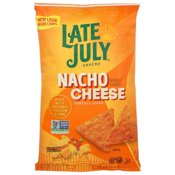 LATE JULY: Nacho Cheese Tortilla Chips, 7.8 oz