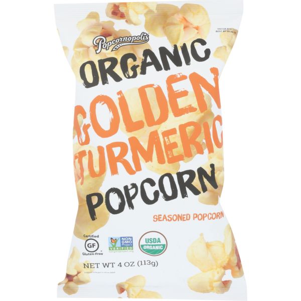 POPCORNOPOLIS: Golden Turmeric Popcorn, 4 oz
