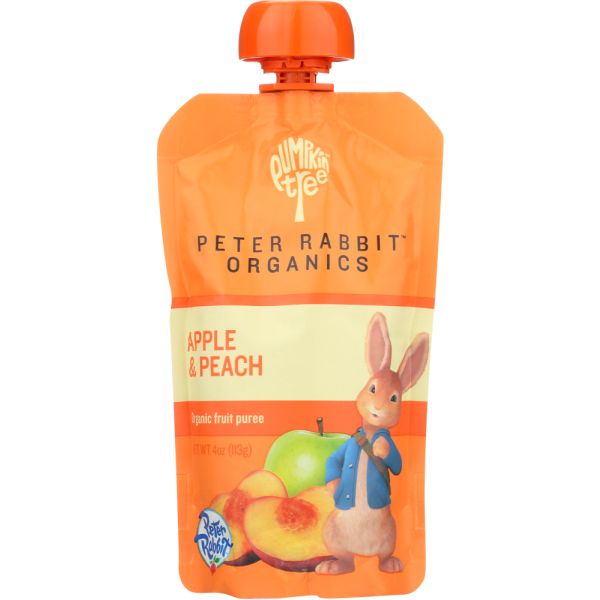 PETER RABBIT: Baby Peach Apple Organic, 4 oz