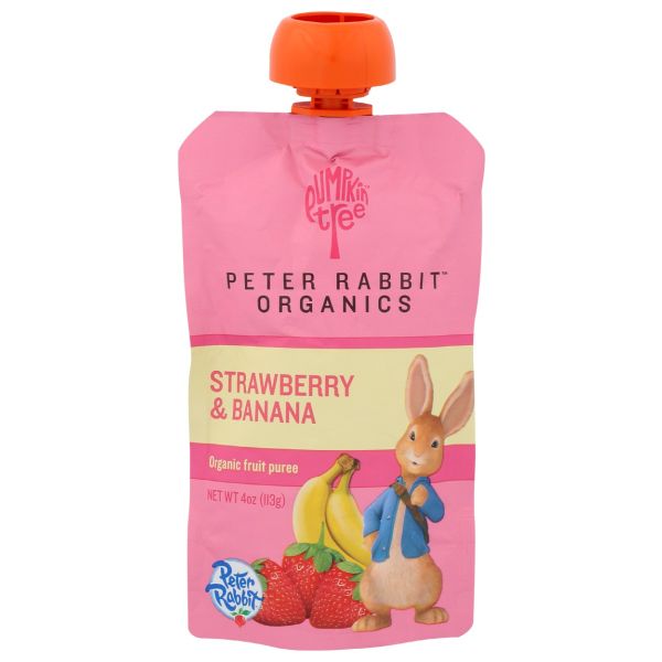 PETER RABBIT: Baby Strawberry Banana Organic, 4 oz