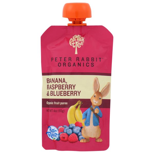 PETER RABBIT: Banana, Raspberry & Blueberry Pouch, 4 oz