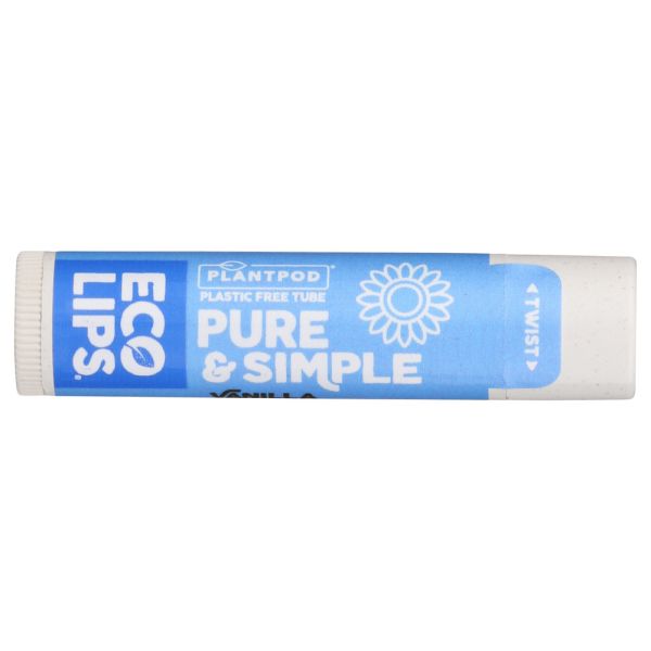 ECO LIPS: Lip Balm Vanla Pure Smple, 0.15 oz