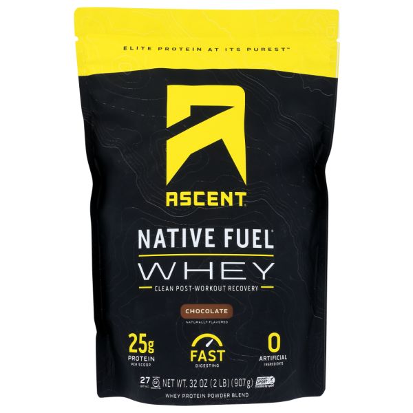 ASCENT: Whey Protein Native Choco, 2 lb