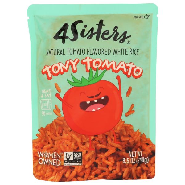 4SISTERS: Tony Tomato Flavored White Rice, 8.5 oz