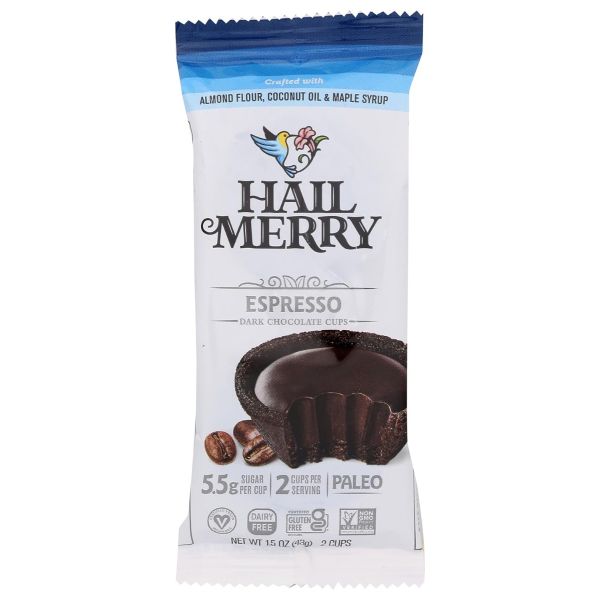 HAIL MERRY: Dark Chocolate Espresso Mini Tarts, 1.65 oz