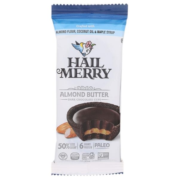HAIL MERRY: Chocolate Almond Butter Mini Cups, 1.76 oz