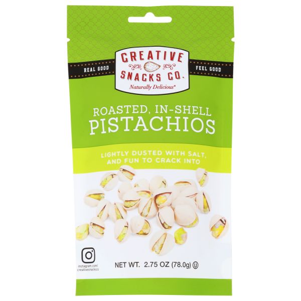 CREATIVE SNACK: Roasted In-Shell Pistachios, 2.75 oz
