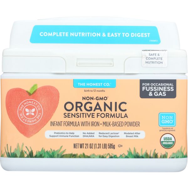 THE HONEST COMPANY: Baby Food Sensitive Organic, 21 oz