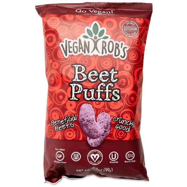 VEGANROBS: Beet Puffs, 3.5 oz
