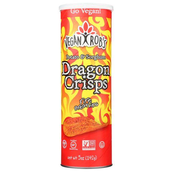 VEGAN ROB'S: Potato & Sorghum Dragon Crisps, 5 oz