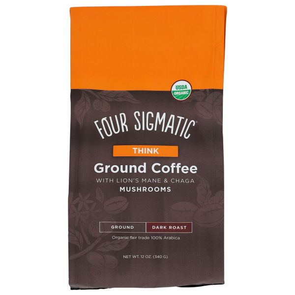 FOUR SIGMATIC: Coffee Grnd W/Lions Mane, 12 oz