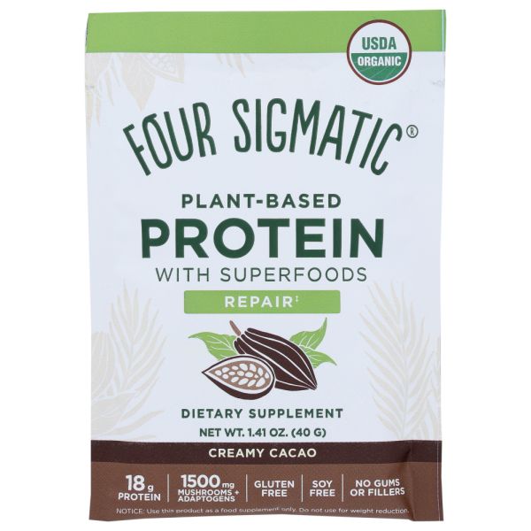 FOUR SIGMATIC: Creamy Cacao Protein Powder, 1.41 oz