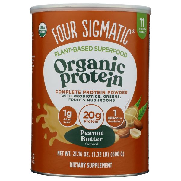 FOUR SIGMATIC: Protein Plant Peanut Butter, 21.16 oz