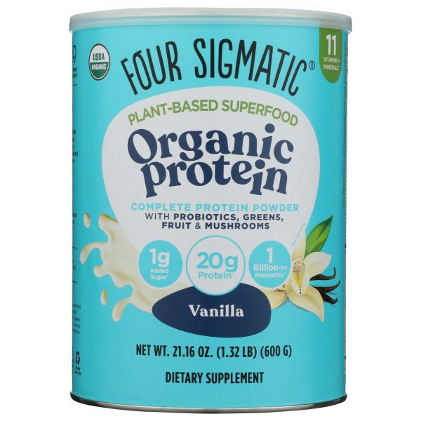 FOUR SIGMATIC: Protein Plant Vanilla, 21.16 oz