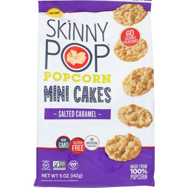 SKINNY POP: Mini Salted Caramel Rice Cake, 5 oz
