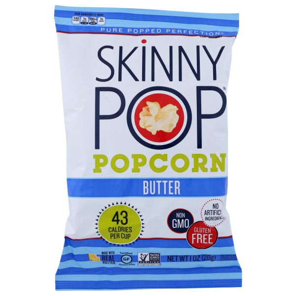 SKINNY POP: Popcorn Butter, 1 oz