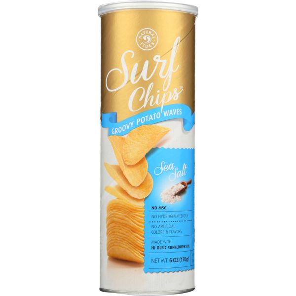 NATURAL NECTAR: Chip Potato Sea Salt, 6 oz