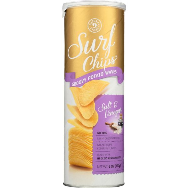 NATURAL NECTAR: Chip Potato Sea Salt Vinegar, 6 oz