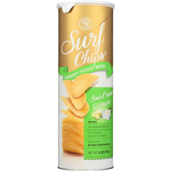 NATURAL NECTAR: Chip Potato Sour Cream & Onion, 6 oz